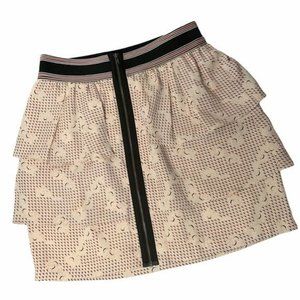 BCBGENERATION Ruffled Layered Zip Skirt - S